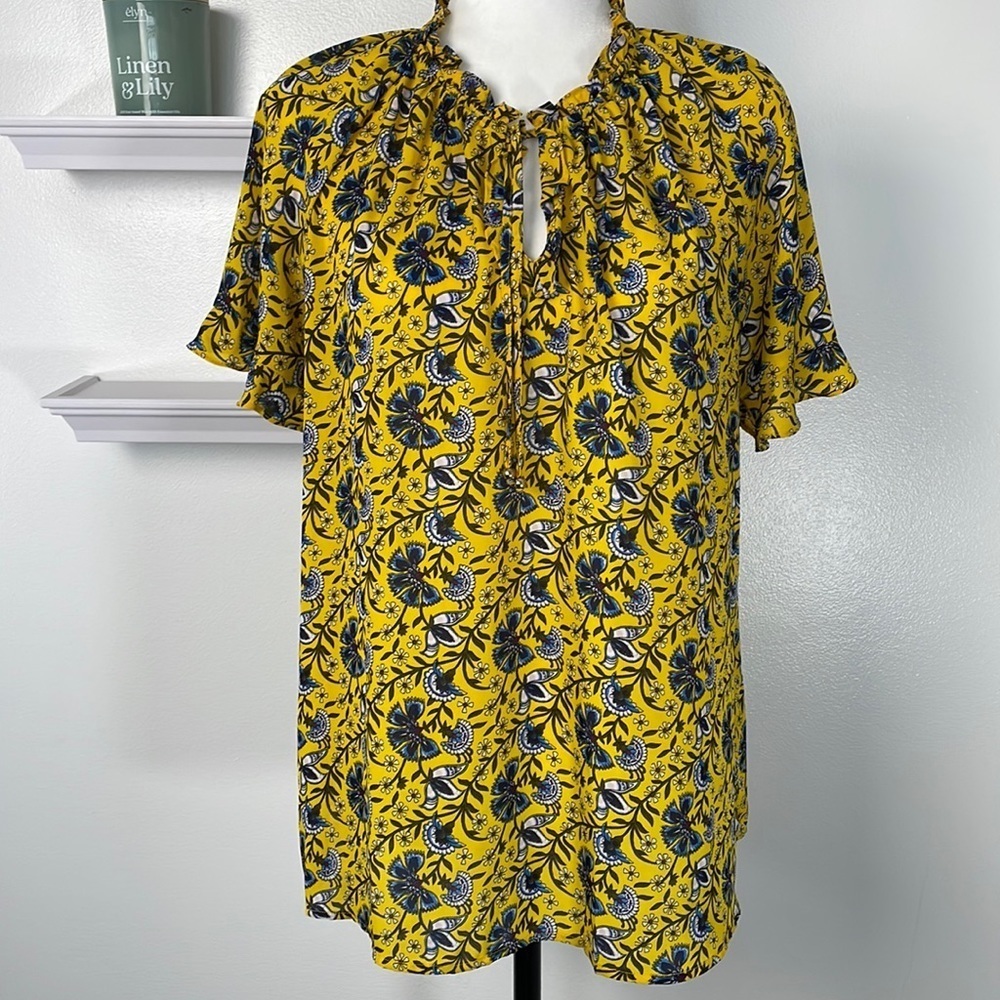 Liz Claiborne Large Short Sleeve Blouse Size Large